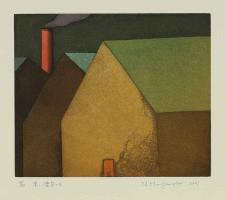 Red Chimney-2 by Noriwaki Miyamoto