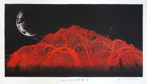 New Moon Branch (Red) by Yoshikazu Tanaka