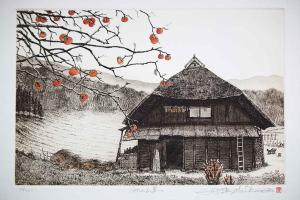 Aki no Yamazato (Mountain Village in Autumn) by Hiroto Norikane