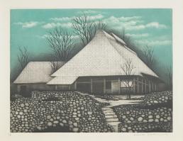 House and Stone Wall by Koichi Sakamoto