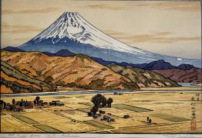 Mt. Fuji From Ohito, Autumn by Toshi Yoshida