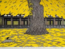 Autumn of Gingko (Kitakata, Nagatoko) by Kazuyuki Otsu