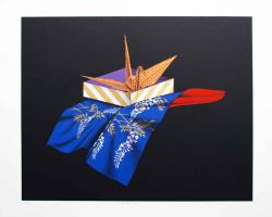 Folded Crane Wisteria by Shuji Wako