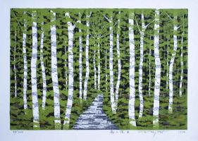 Path in the Forest D by Fumio Fujita