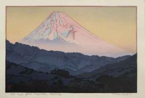 Mt. Fuji From Nagaoka, Morning by Toshi Yoshida