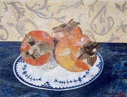 3 Persimmons by Janet Hayakawa