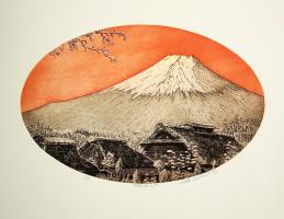 Fuji from Oshino (Red) by Hiroto Norikane